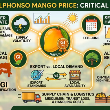 Which Parameters affecting alphonso mango prices